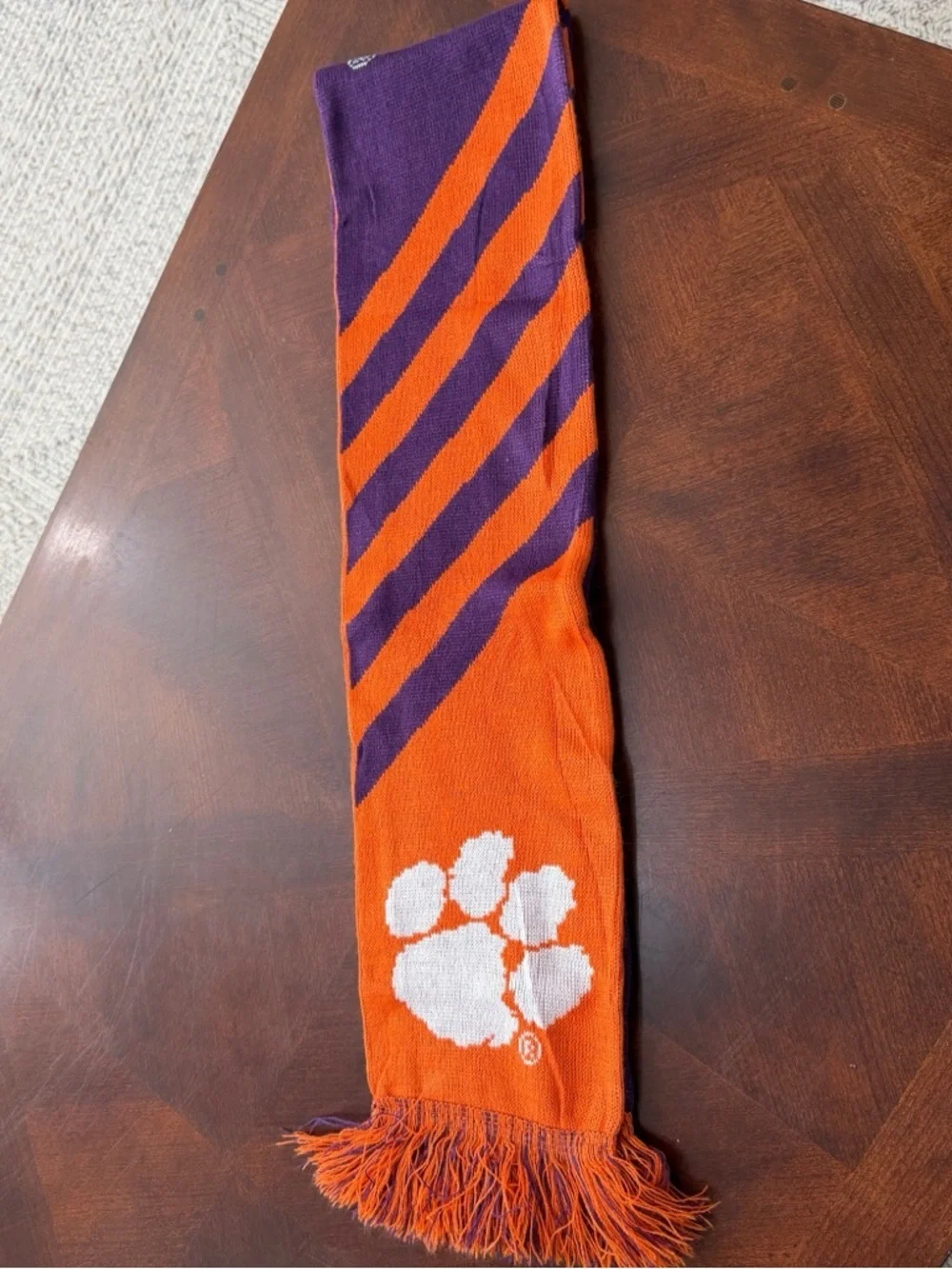 Clemson Orange & Purple Team Scarf